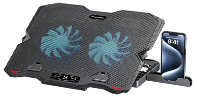Zdjęcie produktu dla Podstawka Wozinsky WDCX-015 StormPad RGB chłodząca gamingowa pod laptop - czarna