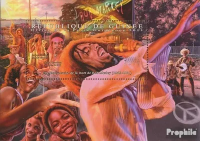 Produktbild von Briefmarken Guinea 2011 Mi Block 2004 (kompl. Ausgabe) postfrisch 30. Todestag von Bob Marley