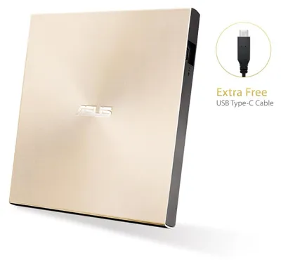 Produktbild von ASUS SDRW-08U9M-U EXT UltraSlim USB ZEN gold TypC Kabel