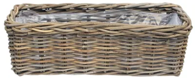 Produktbild von Blumentopf Pot Rotan Antique Grey 60X23H20 cm Van der Leeden