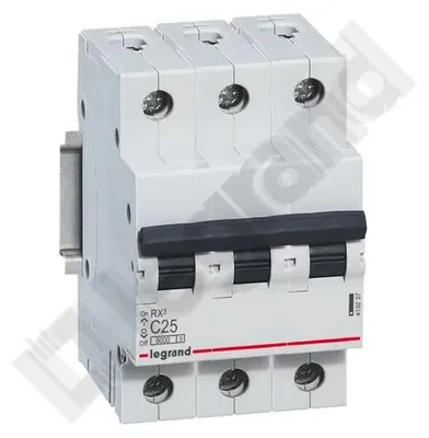 Image de RX3 Disjoncteur C 25A 3P 3M 6kA