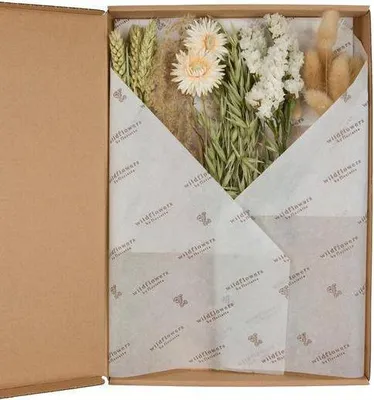 Produktbild von Trockenblumen Bouquet 5er Set 30cm in Gelb Lavendel Creme Dekoration ohne Pflege