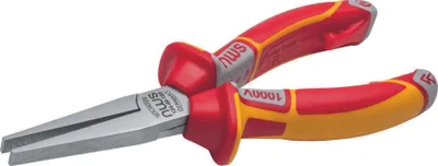 Productafbeelding van VDE 160 platbektang, chroomkop, handgreep van twee componenten, lengte 160 mm, geschikt tot 1000V (NWS)