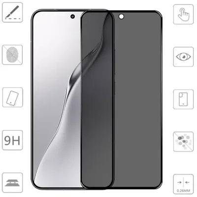 Immagine prodotto di Per Xiaomi 15 1x 2.5D 0,26 mm Privacy Screen Protector Vetro temperato pellicola protettiva