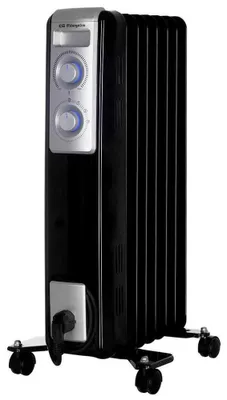 Productafbeelding van Orbegozo RN 1500, elektrische olie radiator, olie, voor binnen gebruik, geschikt voor plaatsing op de vloer, zwart, vermogen