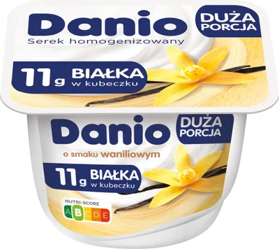 Obrázok produktu pre Danio homogenizovaný smotanový syr s príchuťou vanilky, 200 g