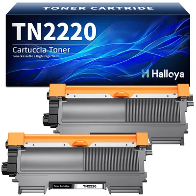 Tonerkartuschen TN2220 TN2010 für Brother, 2er-Pack, Schwarz
