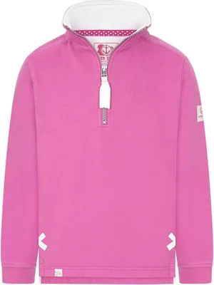 Produktbild von Lazy Jacks - Sweatshirt für Mädchen, mit kurzem Reißverschluss LJ183 (104) (Himbeere)