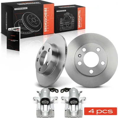 Productafbeelding van Frankberg 2x remklauw + 2x remschijf achter voor VW Golf 4 Audi