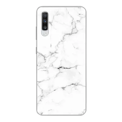 Produktbild von MuchoWow® Handyhülle Schutzhülle Hülle für Samsung Galaxy A70 Marmor - Weiß - Grau - Luxus - Marmoroptik - Strukturiert Silikon Softcase Handy Hülle - Schutzhaube