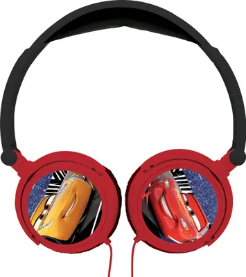 Produktbild von Lexibook Disney Cars Stereo-Kopfhörer, kindersichere Lautstärke, klappbar, rot/schwarz
