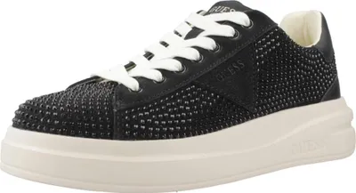 Produktbild von Guess Damen Low Sneaker Schwarz Leder Synthetik Mix  Größe: 41