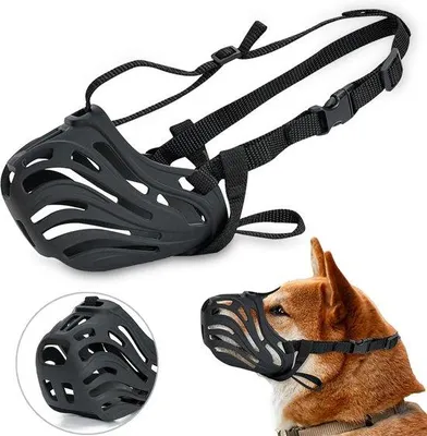 Image de Muselière en silicone pour chiens de taille moyenne