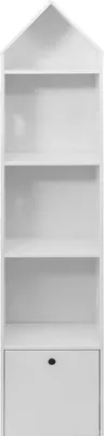 Immagine prodotto di Libreria per bambini Rebecca Mobili con 4 ripiani e 1 cassetto in MDF bianco