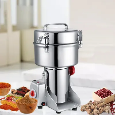 Image de Moulin électrique à céréales et à épices - Moulin à café et à herbes de 2 kg - Moulin à lames de 3000 W - Pour moudre les aliments secs - 220 V, prise européenne