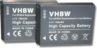 Produktbild von vhbw 2x Akku kompatibel mit Samsung ST200, WB210, ST200F, PL210, SH100 Kamera (700 mAh, 3,7 V, Li-Ion)