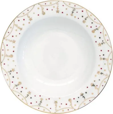 Image de 6 Assiette Creuse 21,5 Cm - Christmas Lights - Easy Life