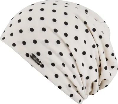 Produktbild von Chillouts dünne gepunktete Longbeanie Strickmütze Lucerne, beige, Gr. Einheitsgröße