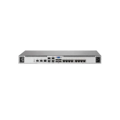 Image de HPE IP Console G2 Switch with Virtual Media and CAC 1x1Ex8 - Commutateur KVM - 8 x port(s) KVM - 1 utilisateur local - 1 utilisateur IP - Ordinateur de bureau - pour HPE 10XXX G2, 600, 800 ; Advanced Series Racks 42U 600 ; ProLiant DL20 Gen9, e2000 G6 ; Rack