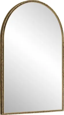 Produktbild von okwish Wandspiegel，Dekospiegel，Badspiegel ,RBogenförmiger Spiegel geeignet für Badezimmer, Schlafzimmer, (Gold )