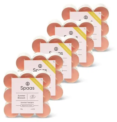 Produktbild von Spaas Citronella-Teelichter - Kerzen - Summer Blossom - ca. 4,5Std. - 90 Stück