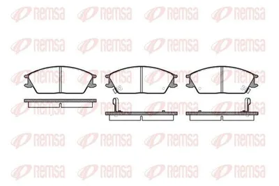 Produktbild von REMSA Bremsbeläge Satz Vorne Bremsklötze für HYUNDAI ACCENT II Stufenheck (LC) 0224.02