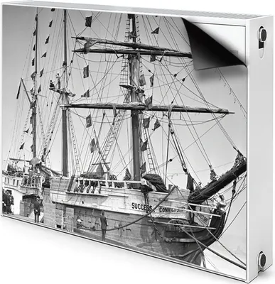 Produktbild von Magnet Heizkörper Heizkörper-Abdeckung Heizkörperabdeckung 110x60 cm  - Schiff, Vintage