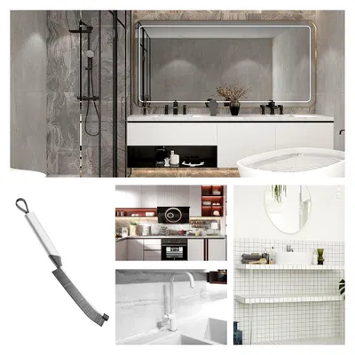 Produktbild von Ergonomische Spaltenbürste für WC – vielseitige Reinigung mit langem Griff für Küche, Dusche, Fliesen und Fußleisten