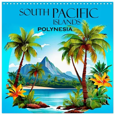 Produktbild von Südseeinseln – Polynesien (Wandkalender 2027, 12 × 12 Zoll) CALVENDO, 12-monatiger Wandkalender