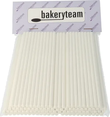 Produktbild von bakeryteam Papierstiele für Cake Pops oder Lutscher 15cm / 100 Stück