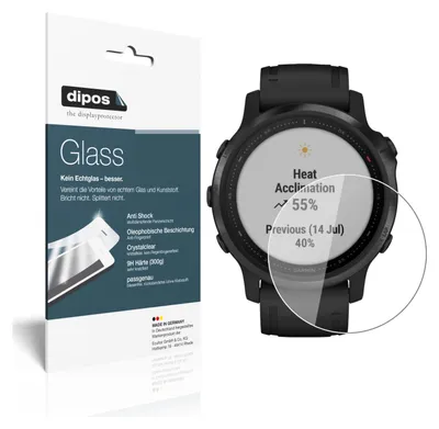 Obrázok produktu pre 2x ochranná fólia pre Garmin fenix 6S Pro - anti-shock 9H fólia dipos Glass plastic glass