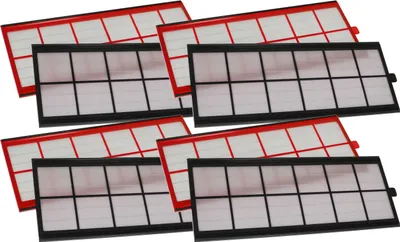Produktbild von vhbw Filterset kompatibel mit R+F ComfoAir 450 Lüftungsgerät - Luftfilter G4 / F7 (8 Stück), 50 x 17 x 1 cm, Weiß / Rot / Schwarz