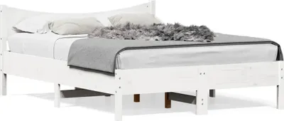 Obrázek produktu pro vidaXL Postel z masivu bez matrace bílá 140x200 cm borovice