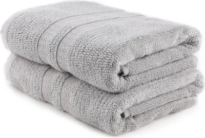 Produktbild von Mijolnir, Ayliz - Grey, Badetuch-Set (2 Stück), Grau, 60 % BAMBUS, 40 % BAUMWOLLE, 75 x 150 cm