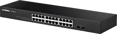 Obrázok produktu pre Edimax GS-1026 V3, Nespravované, Gigabit Ethernet (10/100/1000), Plne duplexný režim, Inštalácia do Racku