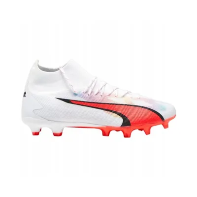 Image de Puma Ultra Pro FG/AG Chaussures de football homme blanc fire orchid EU 47