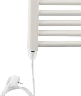 Productafbeelding van Verwarmingselement Badkamer - Elektrische Verwarming - Badkamer Verwarmen - Ingebouwde Oververhitting - 900 Watt - Wit