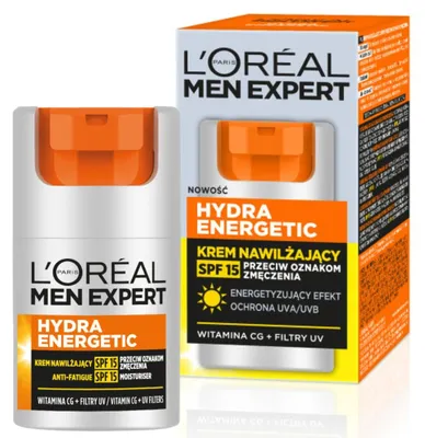 Zdjęcie produktu dla L'Oréal Men Expert Hydra Energetic Nawilżający Krem SPF15 WakeUp Efect 50ml