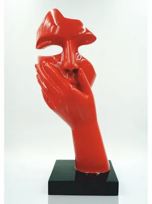 Zdjęcie produktu dla Casa Padrino rzeźba dekoracyjna czerwona / czarna h. 50 cm - Figurki dekoracyjne