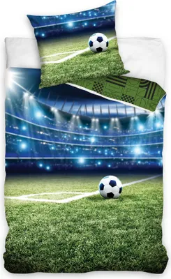 Produktbild von Baumwollbettwäsche 160x200 Fußballfeldtor