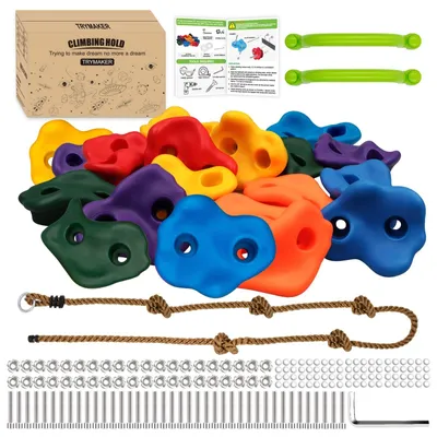 Produktbild von Kletterhilfe Kletterstein Kletter-Griffe - Set mit 20 Stück - Für Kinder und Erwachsene - Außen