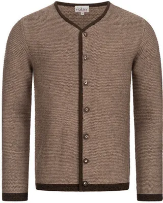 Produktbild von Trachtenstrickjacke Langarm Ignaz in braun von Nübler Größe 3XL