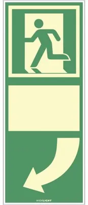 Produktbild von Dreifke® Schild Türgriffhinterlegung links, ISO 7010, Kunststoff, nachl., 160...