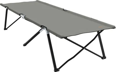 Image de vidaXL Lit pliant pour le camping Gris 206 x 76 x 74 cm