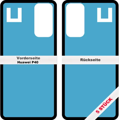 Produktbild von 5x Huawei P40 Akkudeckel Klebefolie Kleber Backcover Rahmen Adhesive Dichtung Batterie Neu