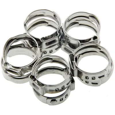 Produktbild von 10 Universal 1 Ohr Schlauchschellen Leitungsschelle Schlauchklemmen 15.3-18.5 mm