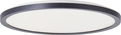 Produktbild von BRILLIANT schwarze LED Deckenleuchte BRENNAN | IP44 Deckenlampe mit 3-Stufen-Dimmer Ø 30cm | 17,5W 2000 Lumen 3000 Kelvin | Metall/Kunststoff