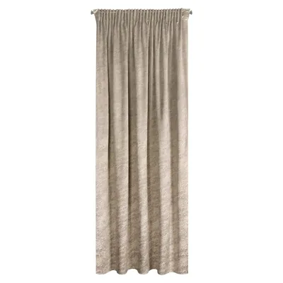 Obrázok produktu pre Zamatový záves s riasiacou páskou - Riva, svetlo béžový s mramorovým vzorom 140 x 270 cm