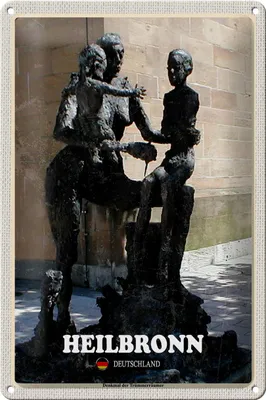 Produktbild von Blechschild Städte Heilbronn Denkmal der Trümmerräumer 20x30cm