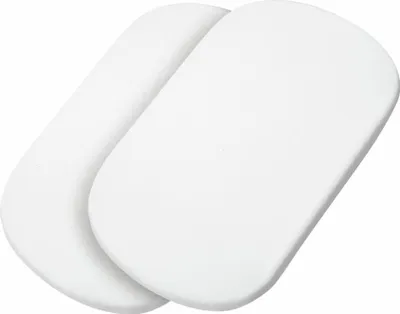 Produktbild von Maxi-Cosi -Babywannenbettlaken, für alle Maxi-Cosi Babywannen geeignet, 2-in-1-Packung, 100% Baumwolle Kinderwagenbettwäsche, weiß